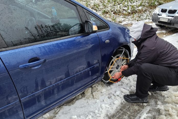 Σέρρες: Yποχρεωτικός εφοδιασμός των οχημάτων με αντιολισθητικές αλυσίδες από σήμερα
