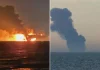 Ουκρανία: Στις φλόγες εμπορικό πλοίο μετά από ρωσική επίθεση στην περιοχή της Οδησσού – (VIDEO)