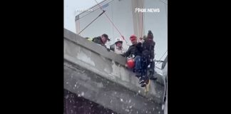 Βιρτζίνια: Διασώστες έσωσαν οδηγό νταλίκας που κρεμόταν για ώρες από γέφυρα σε ύψος 30 μέτρων