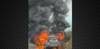 Λαμία: Αυτοκίνητο τυλίχτηκε στις φλόγες εν κινήσει στη Λαμία, γλίτωσε ο οδηγός- (VIDEO-ΦΩΤΟ)