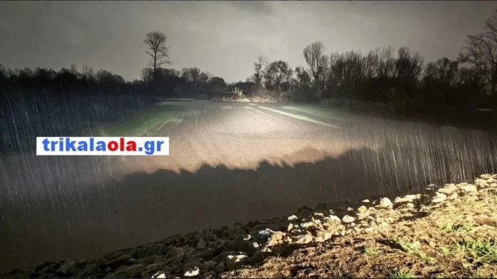 Υπερχείλισε ο Πηνειός στα αναχώματα του Βαλομανδρίου και των Ρογκίων – (ΦΩΤΟ)