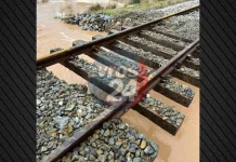 «Έσπασαν» σιδηροδρομική γραμμή στον Έβρο για να μην πλημμυρίσει ο Απαλός, δείτε φωτογραφίες