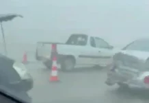 Κοζάνη: Τρομερή ομίχλη στα διόδια Πολυμύλου έφερε συγκρούσεις οχημάτων – Δείτε βίντεο