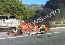 Είναι ηλεκτρικό το αυτοκίνητο που πήρε φωτιά στην Εθνική Οδό;