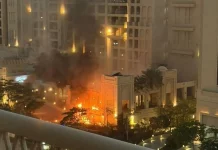 Ντουμπάι: Ισχυρή έκρηξη σε συγκρότημα ξενοδοχείων – Αναφορές για υπολείμματα αναχαιτισμένου πυραύλου – (VIDEO)