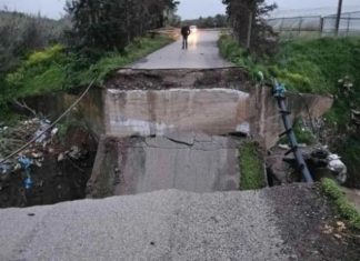 Ηράκλειο: Κατέρρευσε παλιά γέφυρα στο Δήμο Φαιστού – Πλημμύρες και κατολισθήσεις σε δρόμους, υποχωρεί η κακοκαιρία