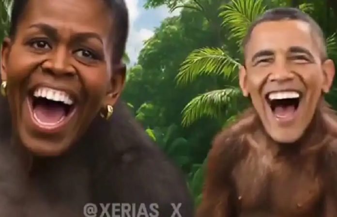 Σάλος με την ανάρτηση Τραμπ: Ανέβασε βίντεο που απεικονίζει τους Ομπάμα ως πιθήκους