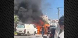 Άφησε το αμάξι του για να πάει στη λαϊκή στον Άλιμο και έπιασε φωτιά – (VIDEO)