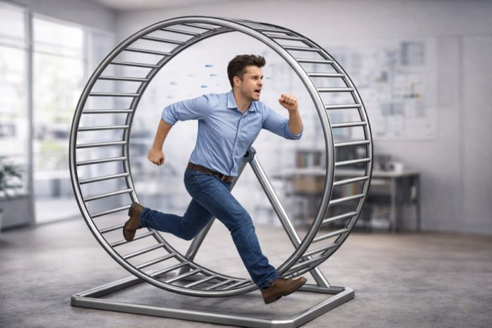 Παγιδευμένοι στον τροχό του χάμστερ: Δουλεύουμε περισσότερο, παράγουμε λιγότερο