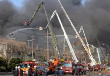 Τουλάχιστον δέκα νεκροί και 60 τραυματίες από πυρκαγιά σε εργοστάσιο στη Νότια Κορέα-(VIDEO)