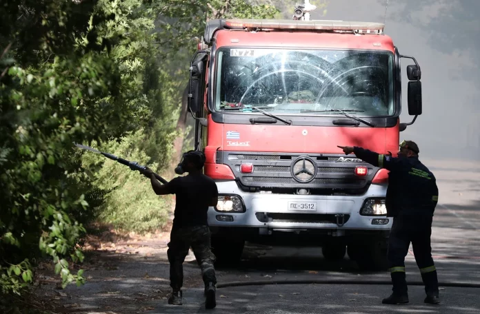 Μεγάλη φωτιά σε δασική έκταση στην Ηλεία – Σηκώθηκε και αεροσκάφος – Δείτε φωτογραφίες