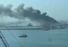 Φωτιά μετά από πυραυλική επίθεση του Ιράν σε βάση με γαλλικές δυνάμεις στο Αμπού Ντάμπι