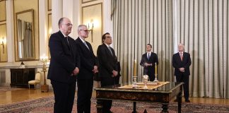 Ανασχηματισμός: Ολοκληρώθηκε η ορκωμοσία Σχοινά, Τουρνά και Λαζαρίδη στο Προεδρικό Μέγαρο