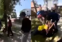 Αποτρόπαιες εικόνες: Άγριος ξυλοδαρμός καθηγητών από μαθητές στην Πάρμα – (VIDEO)