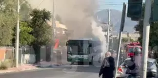 «Λαμπάδιασε» λεωφορείο εν κινήσει στο Ίλιον