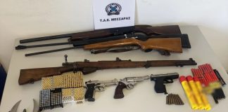 Κρήτη: Τρεις συλλήψεις για σπίτια «οπλοστάσια» στη Μεσαρά – Βρέθηκαν όπλα, φυσίγγια και κροτίδες