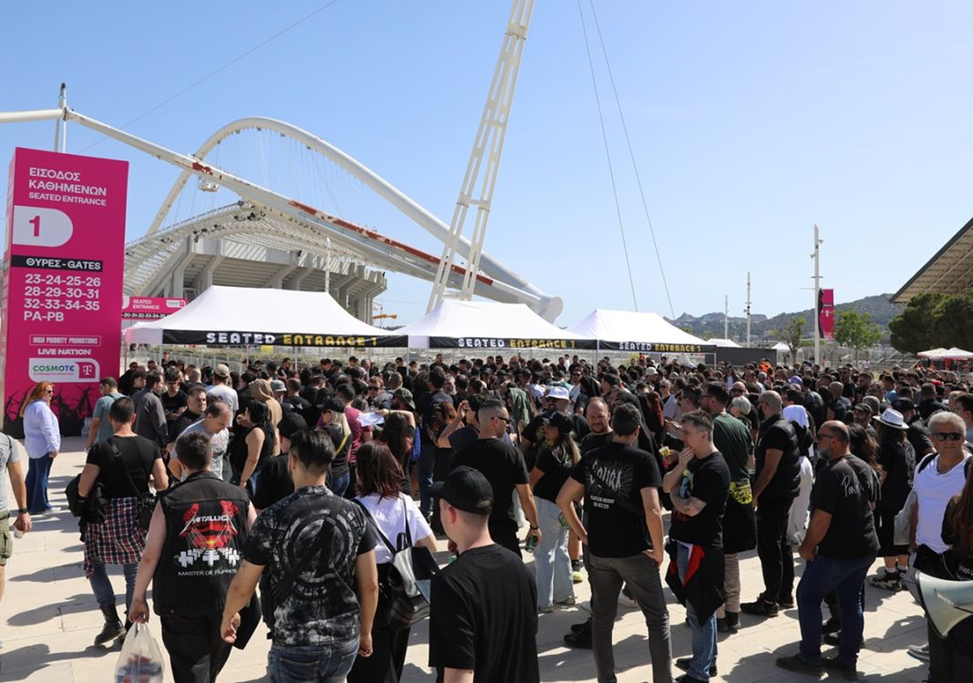 ÓÕÍÁÕËÉÁ ÔÏÕ ÓÕÃÊÑÏÔÇÌÁÔÏÓ "METALLICA" ÓÔÏ ÏËÕÌÐÉÁÊÏ ÓÔÁÄÉÏ ÔÇÓ ÁÈÇÍÁÓ