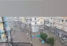 Σέρρες: Πλημμύρισε η Νιγρίτα μετά την ισχυρή καταιγίδα (VIDEO)