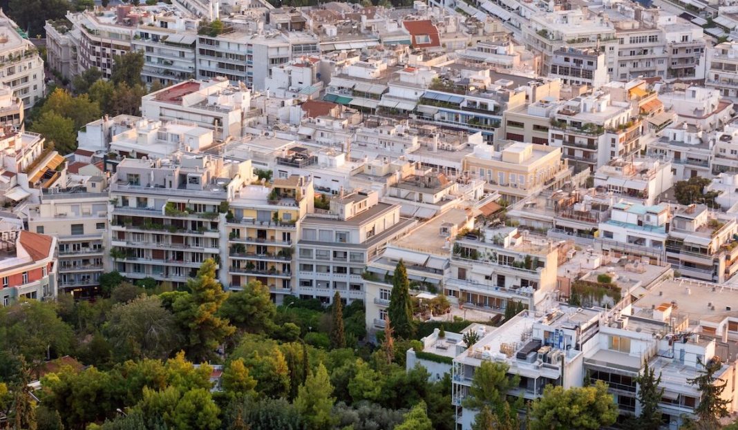 Athens,Cityscape,With,Residential,Buildings.,Greece