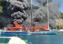 Συνελήφθη 30χρονος πλοίαρχος για τη φωτιά στα σκάφη στους Παξούς