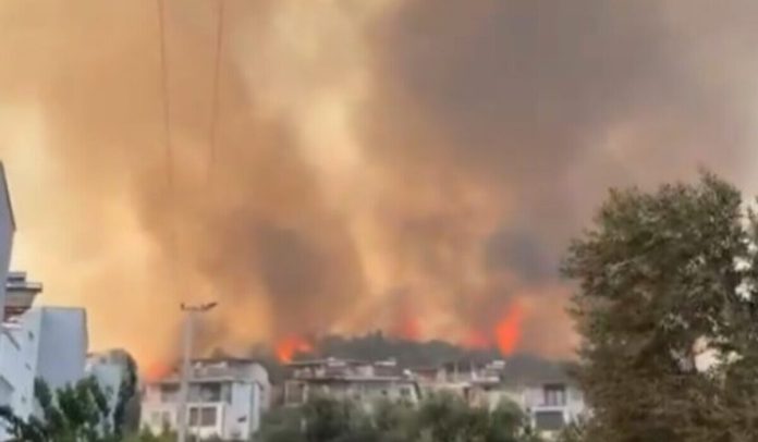 Τουρκία: Σε εξέλιξη μεγάλη φωτιά στη Σμύρνη – Απειλεί κατοικημένες περιοχές