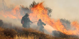 Συναγερμός για φωτιά στο Κορωπί – Καίει σε αγροτοδασική έκταση