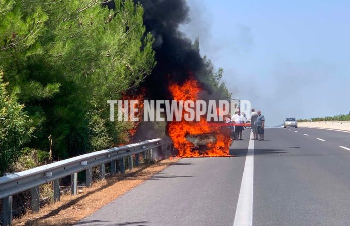 Βόλος: Συναγερμός στην Π.Υ Αλμυρού – Αυτοκίνητο τυλίχθηκε στις φλόγες – (VIDEO-ΦΩΤΟ)