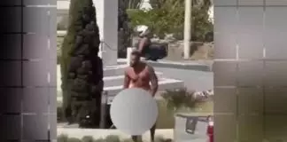 Συνελήφθη ο γυμνός τουρίστας στη Μύκονο – Τρεις αστυνομικοί χρειάστηκαν για να τον ακινητοποιήσουν