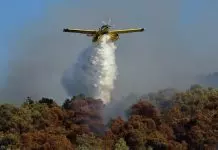 Φωτιά στο Ηράκλειο Κρήτης: Σηκώθηκαν εναέρια μέσα