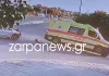Η στιγμή που το ασθενοφόρο του ΕΚΑΒ συγκρούστηκε με το ΙΧ στα Χανιά και τούμπαρε λίγα μέτρα από το νοσοκομείο