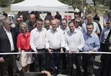 Θεσσαλία: Εγκαινιάσθηκε η νέα γέφυρα του Αλμυρού από τους Χατζηδάκη – Δήμα