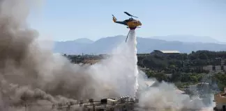 Φωτιά τώρα στη Λέσβο, καίει δασική έκταση στον Προφήτη Ηλία Παρακοίλων
