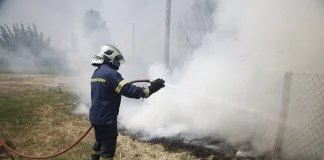 Φωτιά κοντά στα διόδια Αφιδνών
