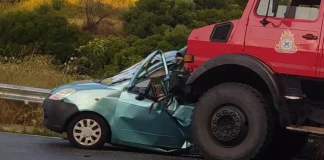 Τραγωδία στην Σπάρτη: Δύο νεκροί σε μετωπική σύγκρουση αυτοκινήτου με πυροσβεστικό