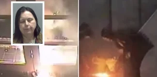 Δείτε βίντεο: Φιλοπαλαιστίνια ακτιβίστρια στη Βρετανία βάζει φωτιά στην είσοδο των γραφείων του BBC, αντιμετωπίζει…