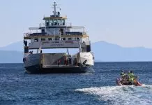 Φωτιά στη Σαλαμίνα: Απομακρύνθηκαν 571 άτομα διά θαλάσσης από Σατερλί και Κολώνες