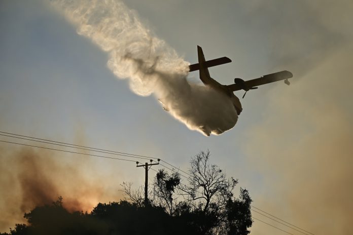 Οριοθετήθηκε η φωτιά στον Άγιο Λαυρέντιο Πηλίου – Δεκάδες πυροσβέστες, εναέρια μέσα και οχήματα επιχειρούν στο πεδίο