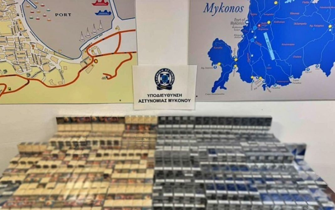 LATHRAIATSIGARAMYKONOS Μύκονος: Σύλληψη 56χρονου με 2.280 πακέτα λαθραίων τσιγάρων στο αεροδρόμιο