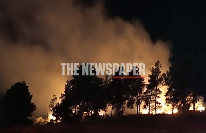 Βόλος: Μάχη με τις φλόγες δίπλα στο Αρχαίο Θέατρο