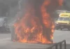 Θεσσαλονίκη: Στις φλόγες Ι.Χ. αυτοκίνητο σε χώρο στάθμευσης