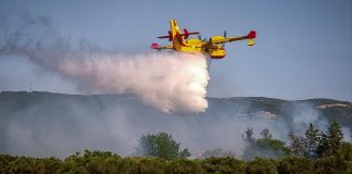 Φωτιά στην Πλαταριά Θεσπρωτίας – Σηκώθηκαν και εναέρια μέσα