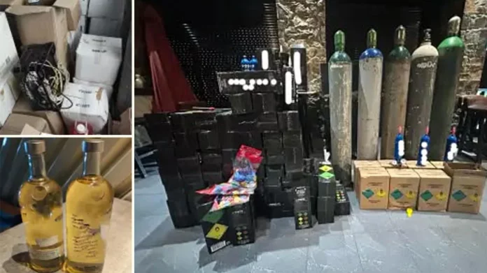 Ηράκλειο: Συνελήφθη 53χρονος που διακινούσε ποτά-μπόμπες και χιλιάδες μπαλόνια με «αέριο γέλιου», δείτε βίντεο και φωτογραφίες Ηράκλειο: Συνελήφθη 53χρονος που διακινούσε ποτά-μπόμπες και χιλιάδες μπαλόνια με «αέριο γέλιου», δείτε βίντεο και…