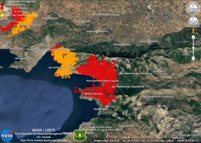 Φωτιά στη Βοιωτία: «Ασύλληπτο το μέγεθος της καταστροφής – Έχουν επηρεαστεί 40.000 – 50.000 στρέμματα»