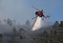 Πυρκαγιά στην Κεφαλονιά – Καίει σε δασική έκταση, επιχειρούν 4 εναέρια