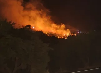 Φωτιά στην Κριτσά Λασιθίου: 112 για ετοιμότητα, ισχυρές δυνάμεις της πυροσβεστικής-(VIDEO)