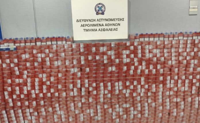 Συνελήφθη 43χρονος στο “Ελευθέριος Βενιζέλος” με 7.889 λαθραία τσιγάρα