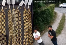 Βίντεο: Έκλεψαν χρυσές αλυσίδες 70.000 ευρώ σε τρία λεπτά και ξυλοκόπησαν τον κοσμηματοπώλη που τους κυνήγησε στη Βρετανία