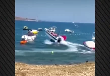 Στιγμές πανικού στη Νάξο: Ατζαμής χειριστής σκάφους έχασε τον έλεγχο και… καβάλησε δύο ακόμη πλοιάρια