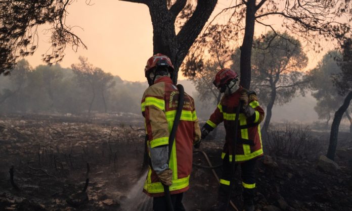 Φωτιά στην περιοχή Θάνος της Λήμνου, ήχησε το 112 για εκκένωση – (VIDEO)