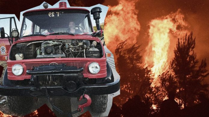 Πόρτο Γερμενό: Έστειλαν στις φωτιές Unimog του 1965! – Έφυγε το καπό από απογείωση εναέριου